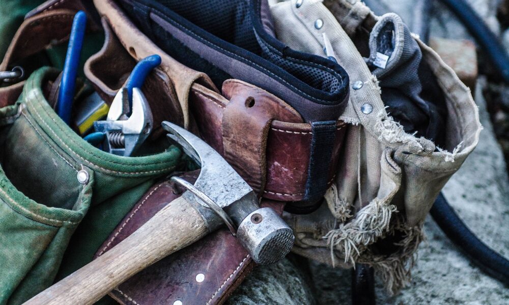 Tool belt from a contractor